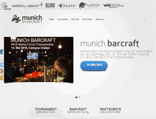 Tablet Screenshot of munich-starcraft.de